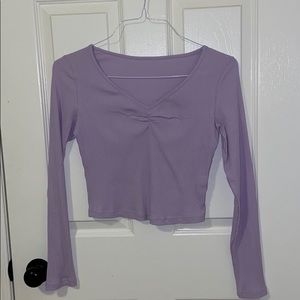 Lavender scrunch top